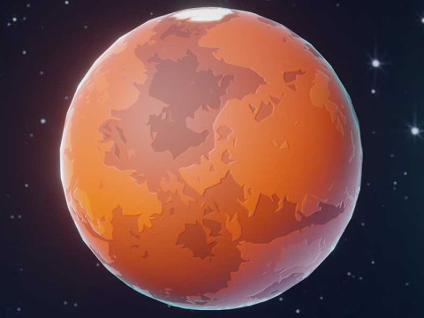 Stylized Solar System 3D 모델