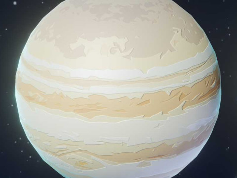 Stylized Solar System 3D 모델