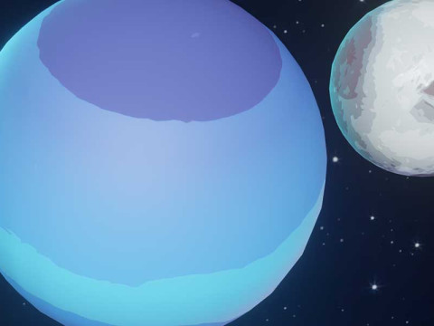 Stylized Solar System 3D 모델
