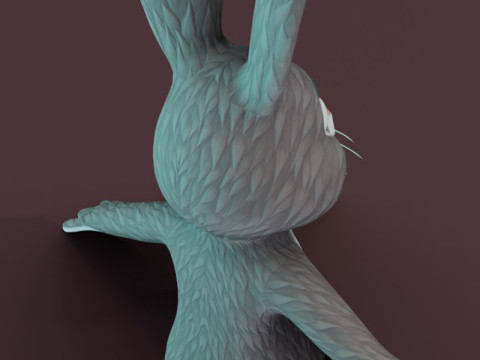 Cartoon Rabbit Animated 3D मॉडल