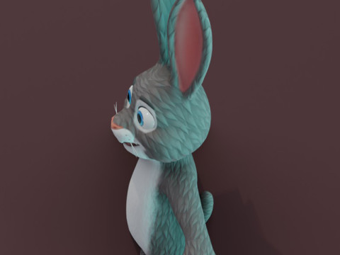 Cartoon Rabbit Animated 3D मॉडल