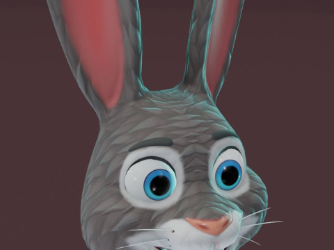 Cartoon Rabbit Animated 3D मॉडल