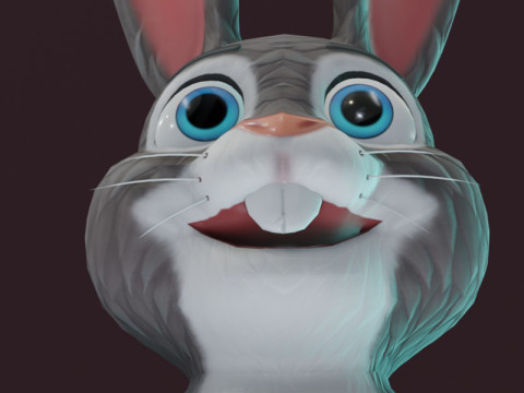 Cartoon Rabbit Animated 3D मॉडल