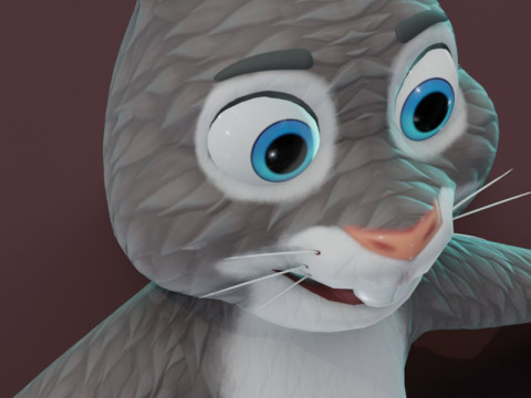 Cartoon Rabbit Animated 3D मॉडल