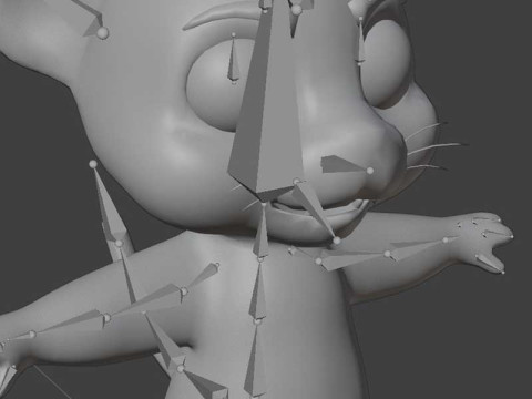 Cartoon Tiger Animated 3Dモデル