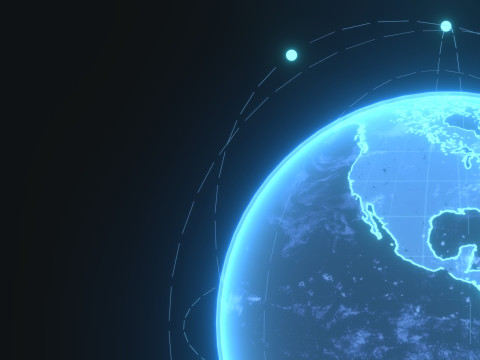 Animated Hologram Planet Earth Sci-Fi 3D Model