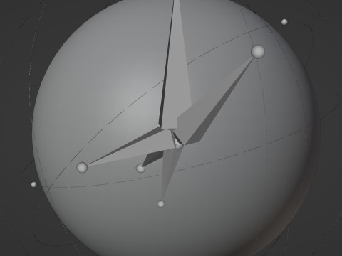 Animated Hologram Planet Earth Sci-Fi 3D Model