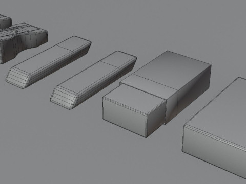 School Supplies Pack Model 3D