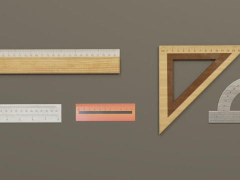 School Supplies Pack Model 3D