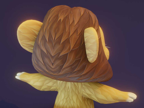 Cartoon Lion Animated 3D-Modell
