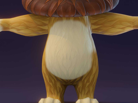 Cartoon Lion Animated 3D-Modell