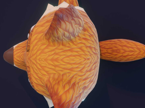 Cartoon Fox Animated Model 3D