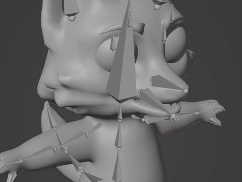 Cartoon Fox Animated Model 3D