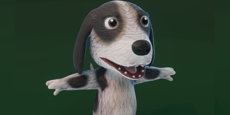Cartoon Hound Dog Animated Modelo 3D .c4d .max .obj .3ds .fbx .stl .blend 