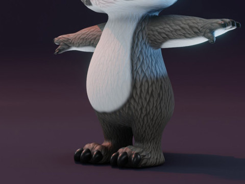 Cartoon Koala Animated 3Dモデル