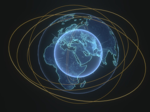 Animated Hologram Planet Earth 2 Sci-Fi 3D 模型