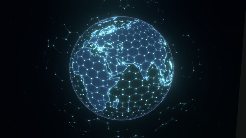 Animated Hologram Planet Earth 5 Sci-Fi 3D 模型 .c4d .max .obj .3ds .fbx .stl .blend 