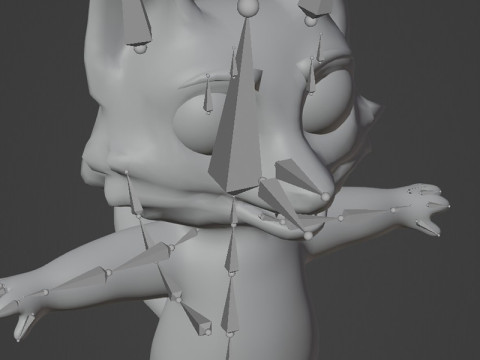 Cartoon Silver Fox Animated Model 3D