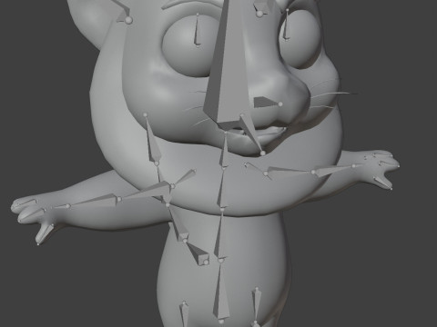 Cartoon White Lion Animated Model 3D