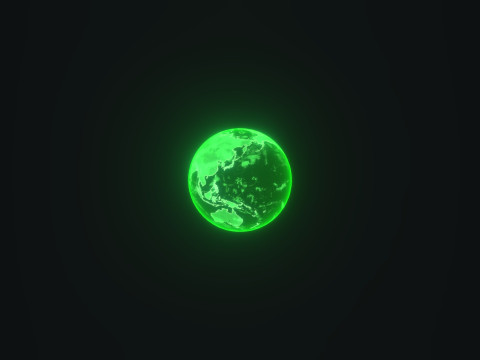 Planet Earth Hologram 6 Variations Sci-Fi 3D 模型