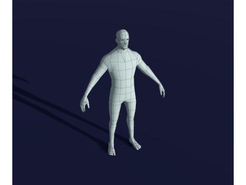 Human Body Base Mesh 28 Animations 10 Models Pack 3D Model