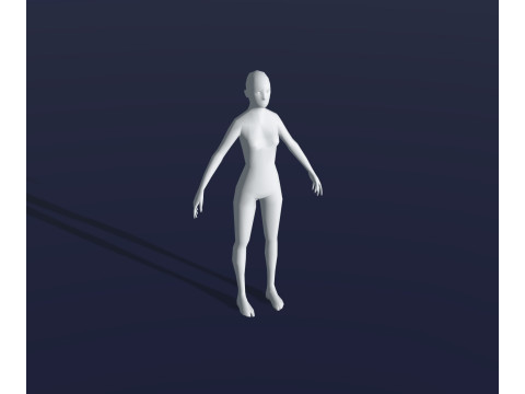 Human Body Base Mesh 28 Animations 10 Models Pack 3D Model