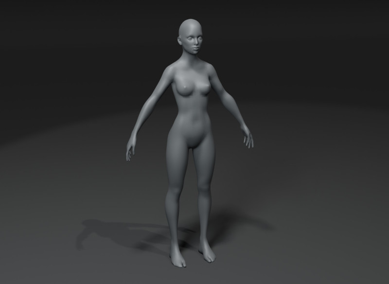 Female Body Base Mesh 28 Animations 10k Polygons 3D 모델 .c4d .max .obj .3ds .fbx .stl .blend 