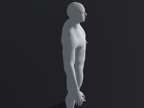 Male Body Base Mesh 28 Animations 20k Polygons 3D 模型