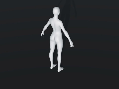 Female Body Base Mesh 28 Animations 20k Polygons Model 3D