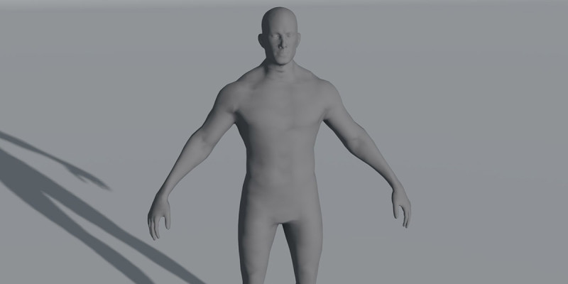 Male Body Base Mesh 28 Animations 5k Polygons Modello 3D .c4d .max .obj .3ds .fbx .stl .blend 