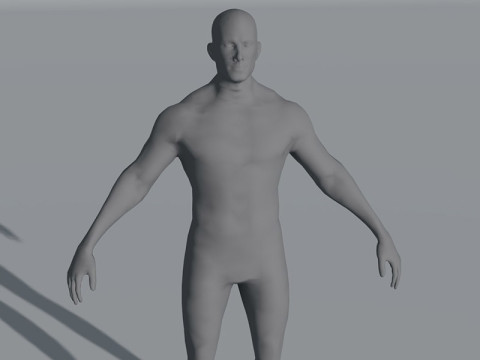 Male Body Base Mesh 28 Animations 5k Polygons Modelo 3D
