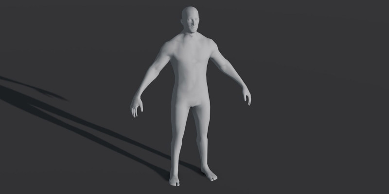 Male Body Base Mesh 28 Animations Modelo 3D .c4d .max .obj .3ds .fbx .stl .blend 