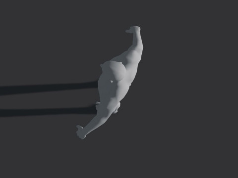 Male Body Base Mesh 28 Animations Modelo 3D