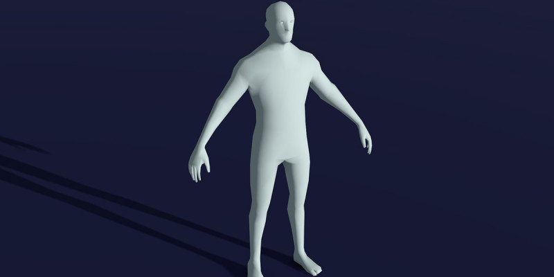 Male Body Base Mesh 28 Animations 1k Polygons 3D Model .c4d .max .obj .3ds .fbx .stl .blend 