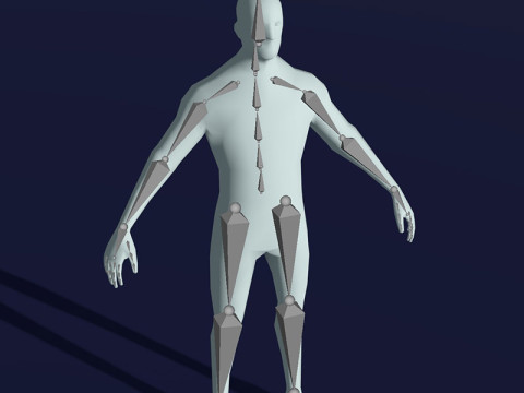 Male Body Base Mesh 28 Animations 1k Polygons 3D Model