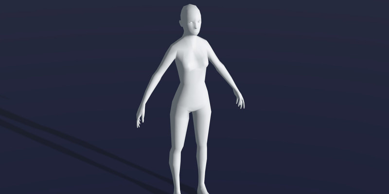 Female Body Base Mesh 28 Animations 1k Polygons 3Dモデル .c4d .max .obj .3ds .fbx .stl .blend 