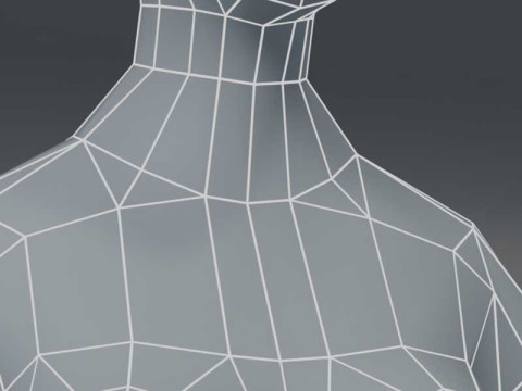 Female Body Base Mesh 1000 Polygons 3D Model