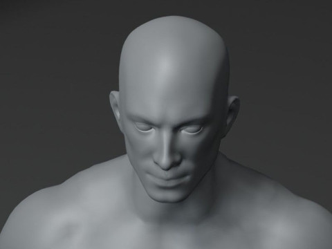Male Body Base Mesh 20k Polygons Modelo 3D