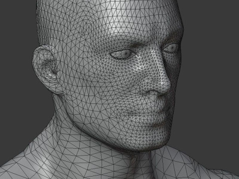 Male Body Base Mesh 20k Polygons Modelo 3D