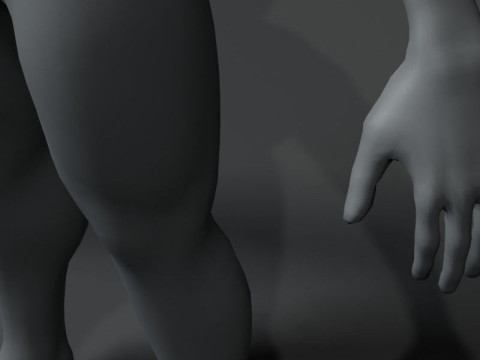 Male Body Base Mesh 20k Polygons Modelo 3D