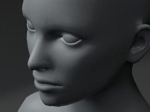 Female Body Base Mesh 20k Polygons 3D Модель