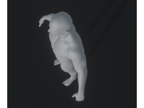 Male Body Base Mesh Animated and Rigged 20k Polygons 3D मॉडल