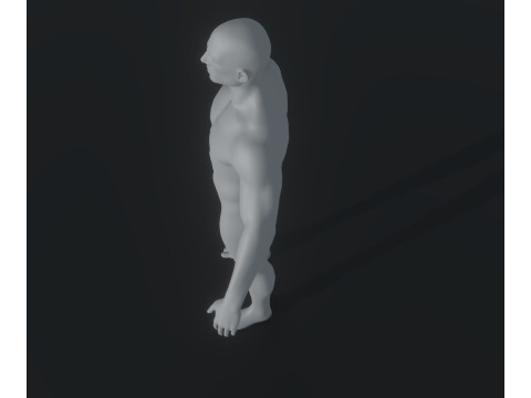 Male Body Base Mesh Animated and Rigged 20k Polygons 3D मॉडल