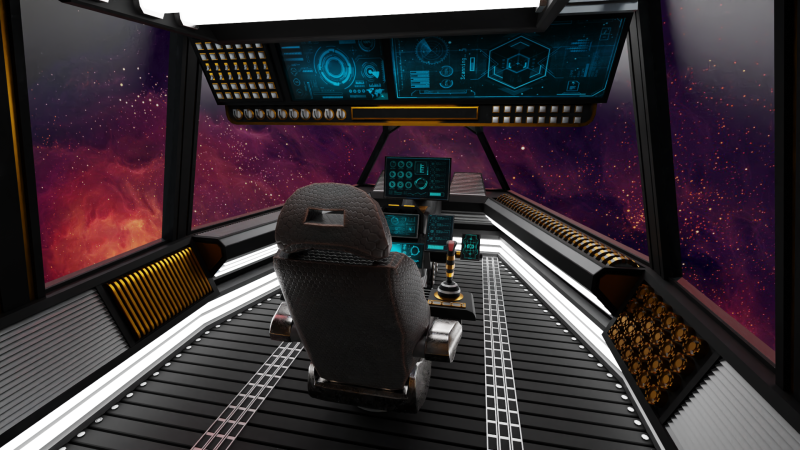 Sci-Fi Fighter Cockpit Modelo 3D .c4d .max .obj .3ds .fbx .stl .blend 