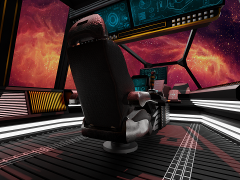 Sci-Fi Fighter Cockpit Modelo 3D