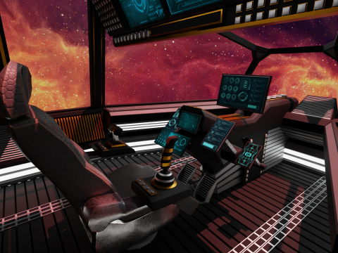 Sci-Fi Fighter Cockpit Modelo 3D