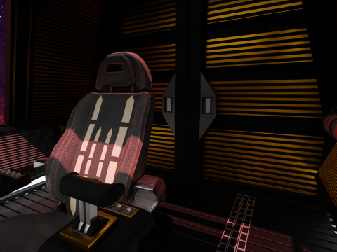 Sci-Fi Fighter Cockpit Modelo 3D