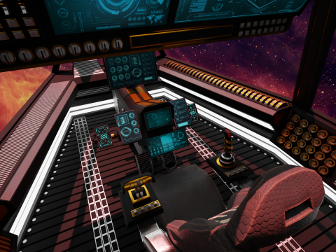 Sci-Fi Fighter Cockpit Modelo 3D