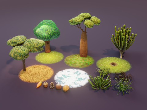 Animated Cartoon Animals Mega Pack Unity 3D Model