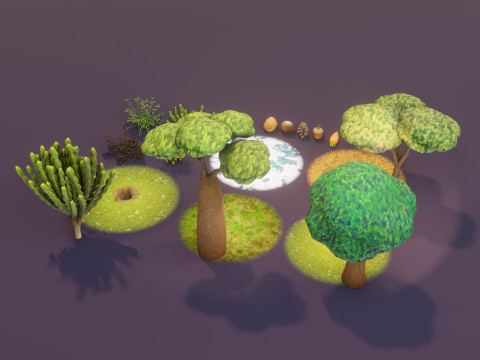 Animated Cartoon Animals Mega Pack Unity 3D Model